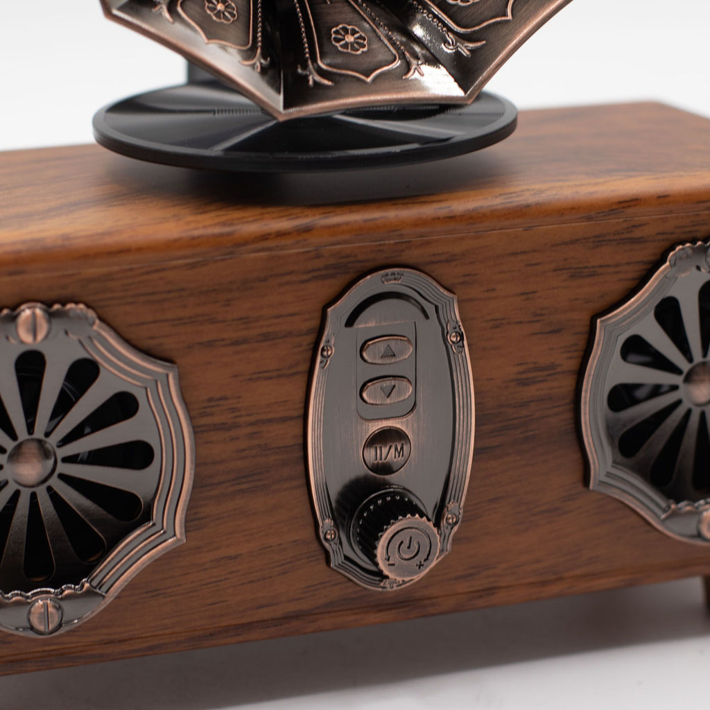 Retro Mini Double Gramophone Speaker - Bluetooth - 5.4 watt x 2