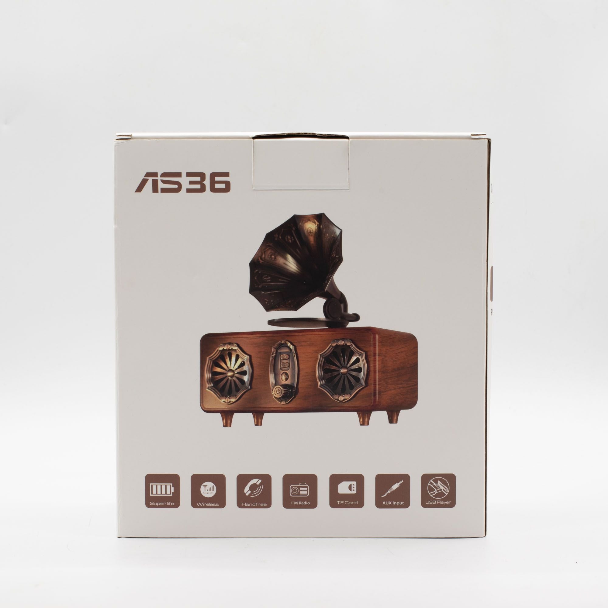 Retro Mini Double Gramophone Speaker - Bluetooth - 5.4 watt x 2