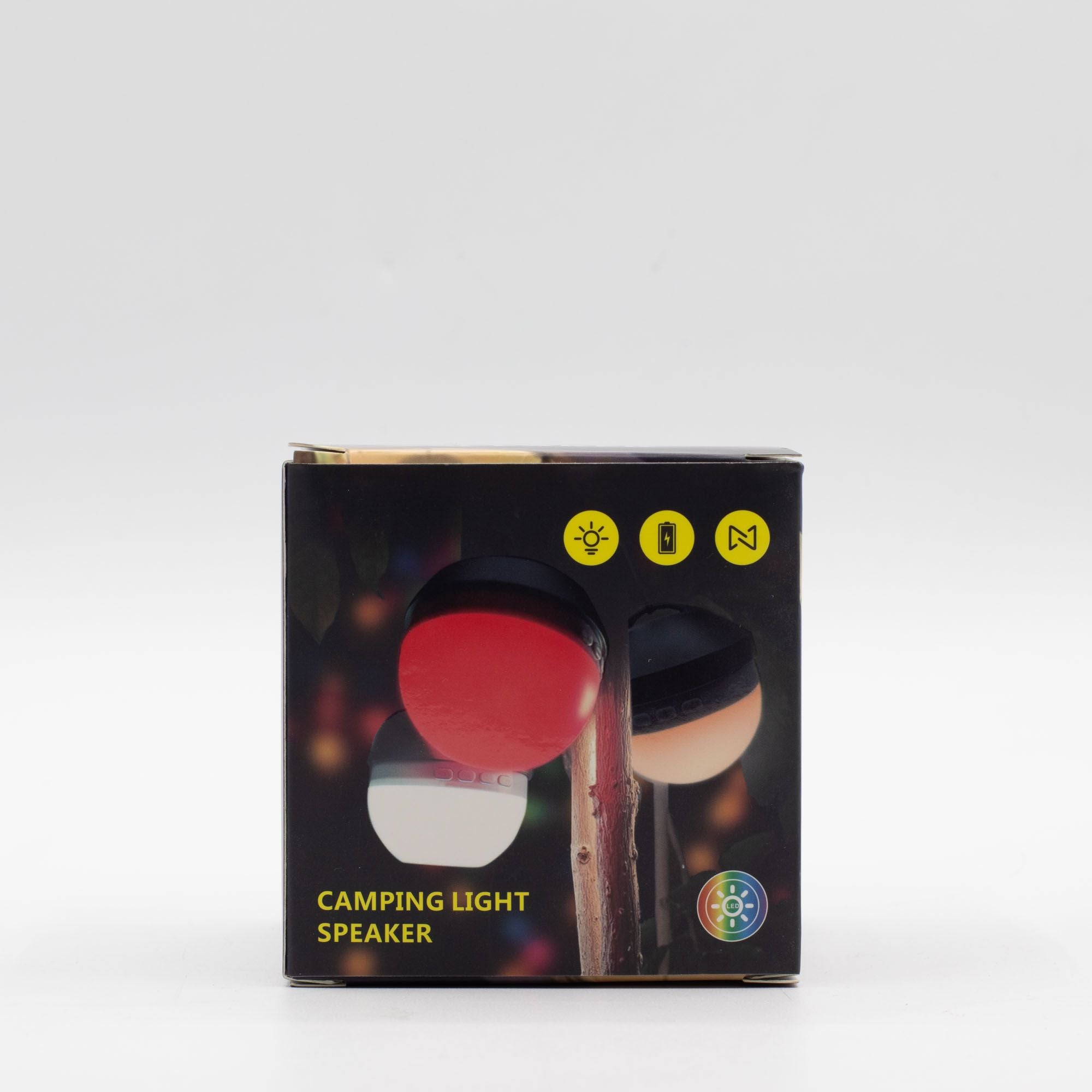 Green Camping Hanging Light and Mini Speaker